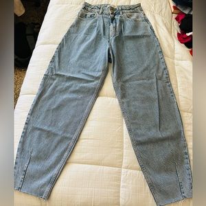 Zara high waisted balloon jeans